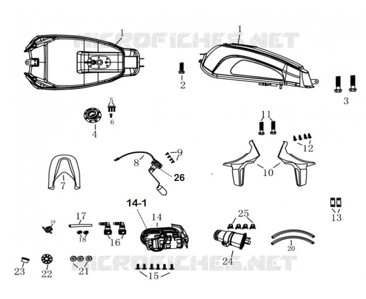 TANK / RADIATOR SCOOPS