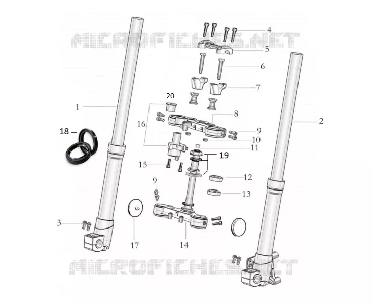 FRONT FORK / STEERING STEM