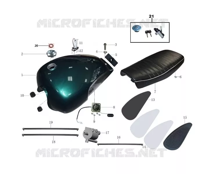 TANK / SEAT / KEY SET