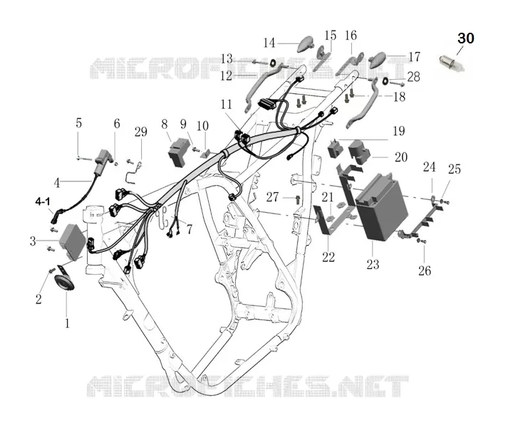  WIRING HARNESS / INDICATOR / BATTERY