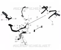 GEAR LEVER / KICKSTARTER / BRAKE PEDAL / FOOTRESTS