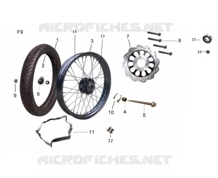 FRONT WHEEL / BRAKE