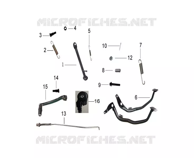 STAND / BRAKE PEDAL / GEAR LEVER