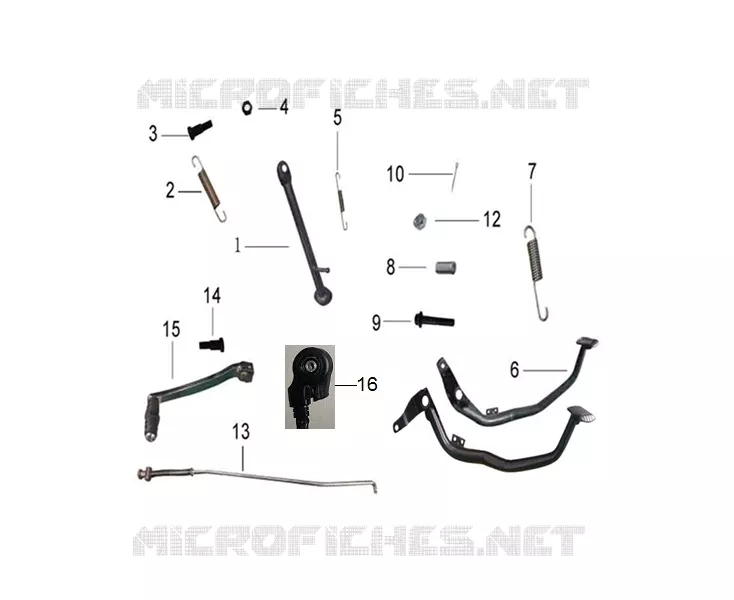 STAND / BRAKE PEDAL / GEAR LEVER