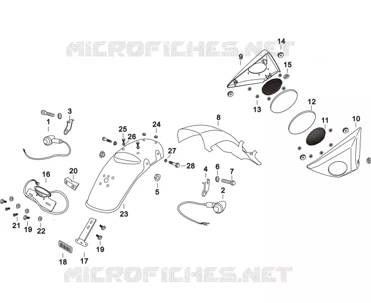 REAR FENDER / SIDE COVER / INDICATORS