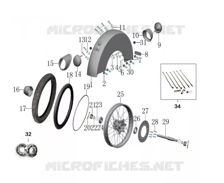 WHEEL / MUDGUARD / SIDECAR
