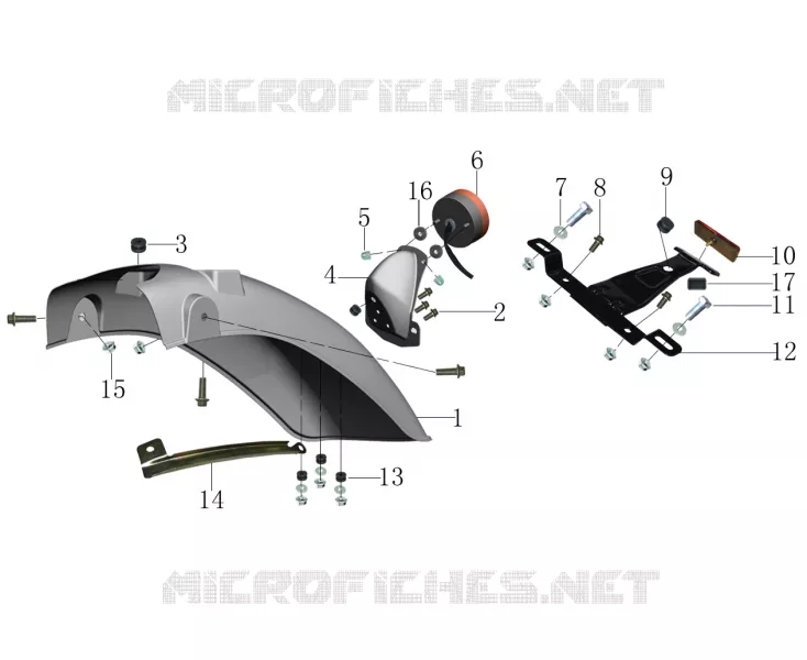 REAR MUDGUARD / TAIL LIGHT