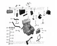 THROTTLE BODY / GEAR CHANGE PEDAL / RADIATOR