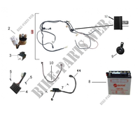 ELECTRICAL COMPONENTS for Mash CAFE RACER 125 EURO 4 2017