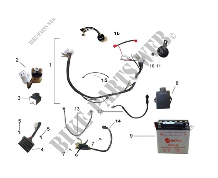 ELECTRICAL COMPONENTS for Mash FIFTY EURO 4 2019