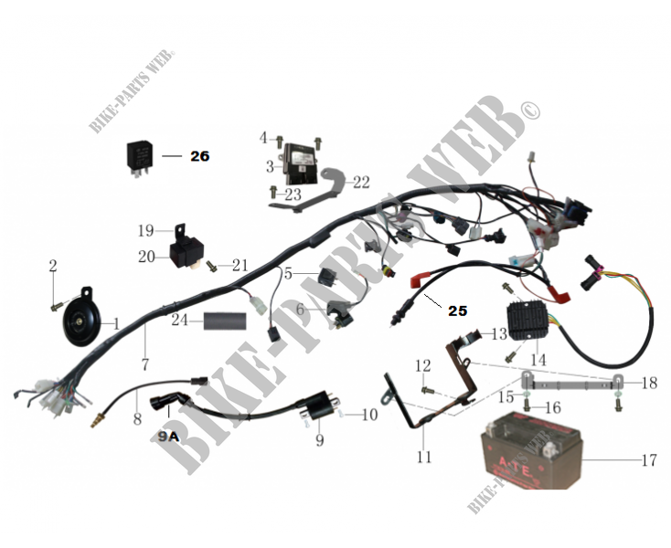 ELECTRICAL COMPONENTS for Mash SCRAMBLER 400 EURO 4 2017
