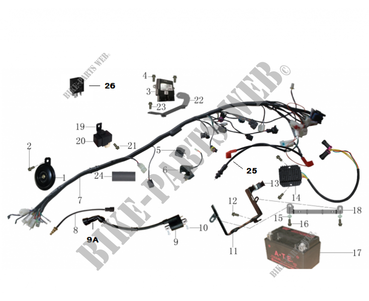 ELECTRICAL COMPONENTS for Mash SCRAMBLER 400 EURO 4 2018
