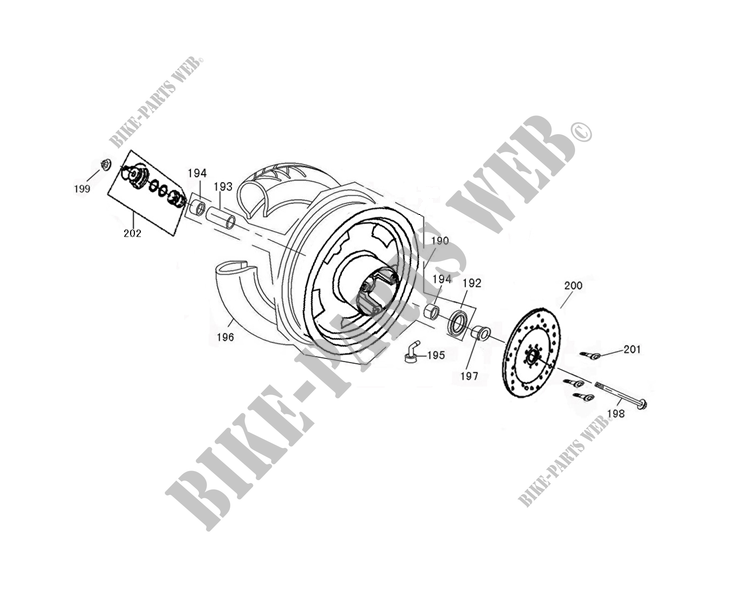 FRONT WHEEL for Mash SIXTY 125 (4T) 2016