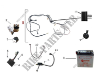 ELECTRICAL COMPONENTS for Mash BROWN SEVEN 125 2018