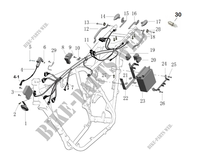  WIRING HARNESS / INDICATOR / BATTERY for Mash DIRT TRACK 650 2021