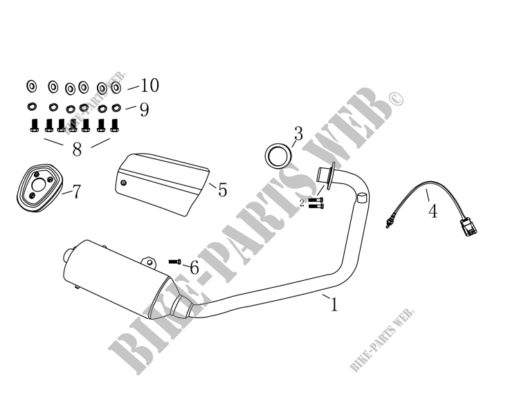 EXHAUST for Mash FALCONE 125 2019