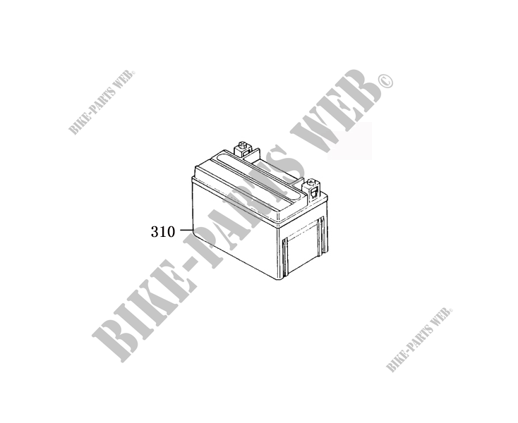 BATTERY for Mash SIXTY 125 (4T) EURO 4 2020