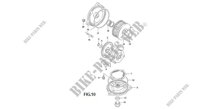 OIL PUMP / OIL FILTER for Mash TWO FIFTY 2014