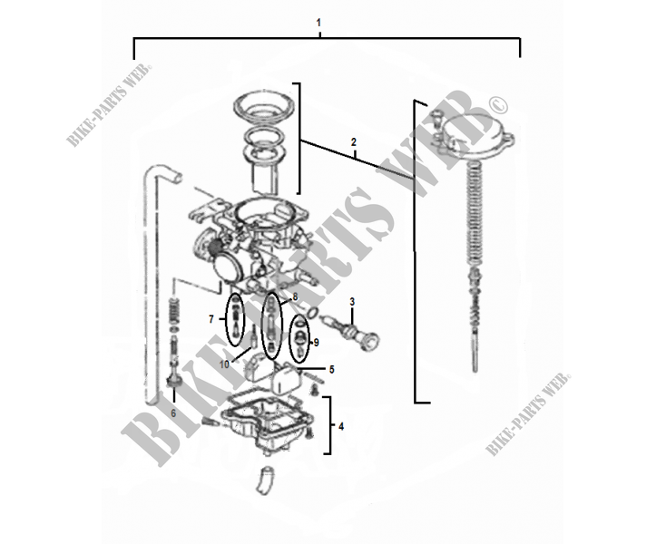 CARBURETOR for Mash TWO FIFTY 2016