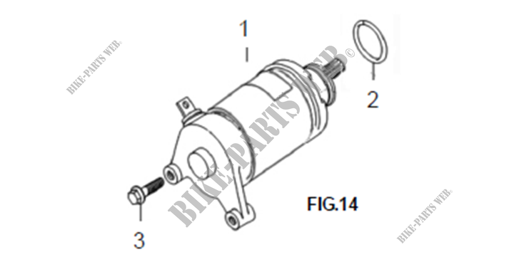 STARTER MOTOR for Mash TWO FIFTY 2016