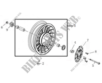 FRONT WHEEL for Mash CITY 50 2.0 EURO 5 2022