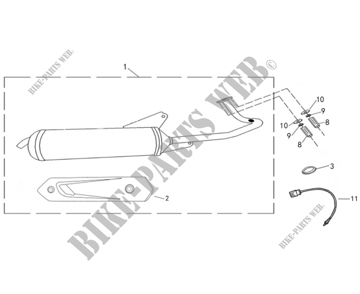 EXHAUST for Mash LEGEND'R 50 EURO 5 2022